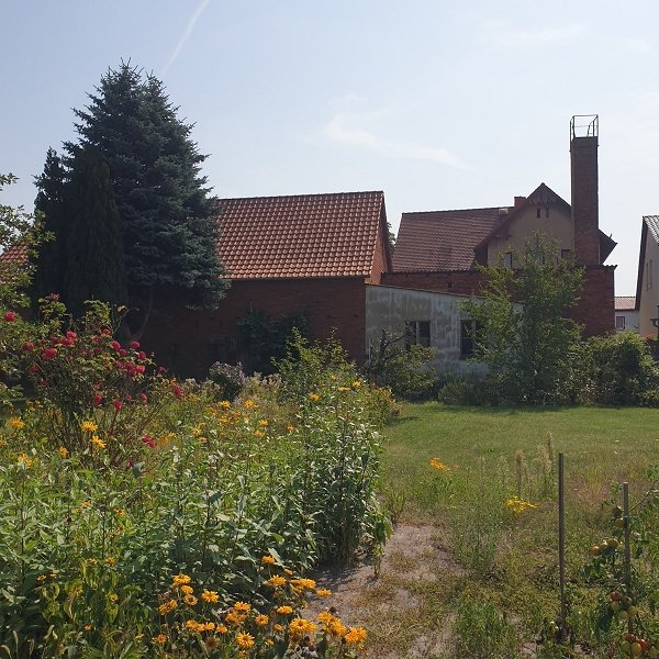 Gartenansicht mit Nebengelass Gartenansicht mit Nebengelass